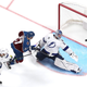 Tampa’s Andrei Vasilevskiy fails to defend a goal from the Avs’ Andre Burakovsky during overtime to win Game One of the 2022 Stanley Cup Final.